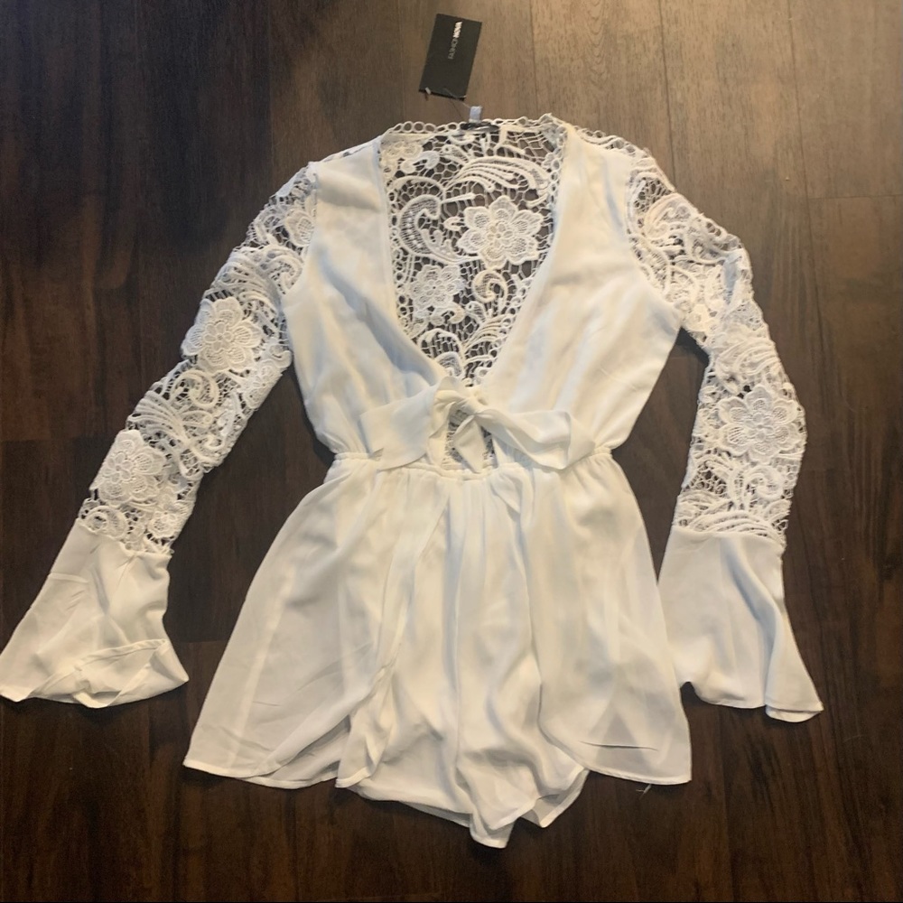 White Lace romper